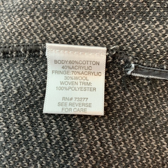 Dana Buchman Open Front Cardigan Silky Ribbon - Picture 4 of 4